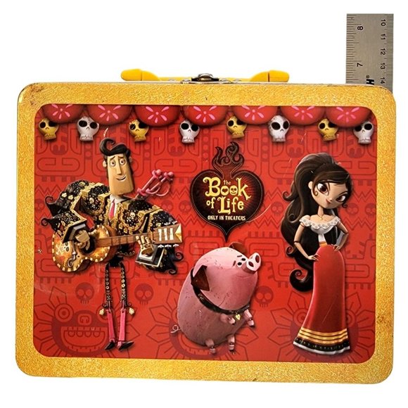 Rare Book Of Life Metal Lunch Box Dia De Los Muertos Day Of The Dead - Picture 10 of 10